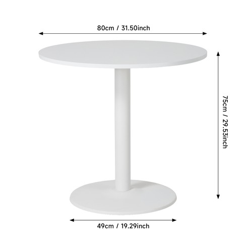 Round pedestal dining table - pedestal,