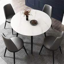 80cm Round Marble Dining Table