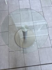 Round Glass Dining Table with