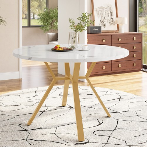 Round dining table marble - table,