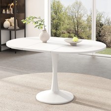 White Modern Extendable Dining