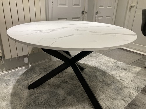 Round dining table - dining,