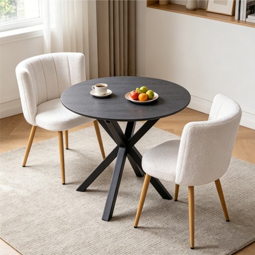 Round dining table - round, with