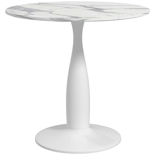 Homcom round dining table - round,