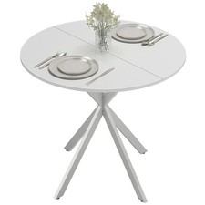 HOMCOM 80cm Round Dining Table