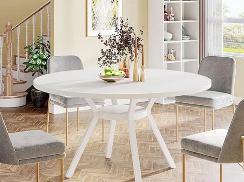 Round dining table - round,