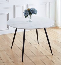 Dining Table, White Marble