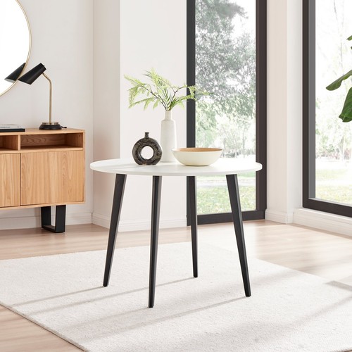Koko white round - dining, table