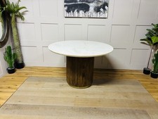 Fuji  White Marble 120cm Round